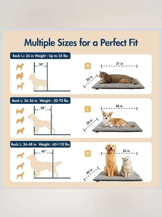 VagasCape Small Heated Pet Bed Mat for Small Pets - Gray - Picture 12 of 12